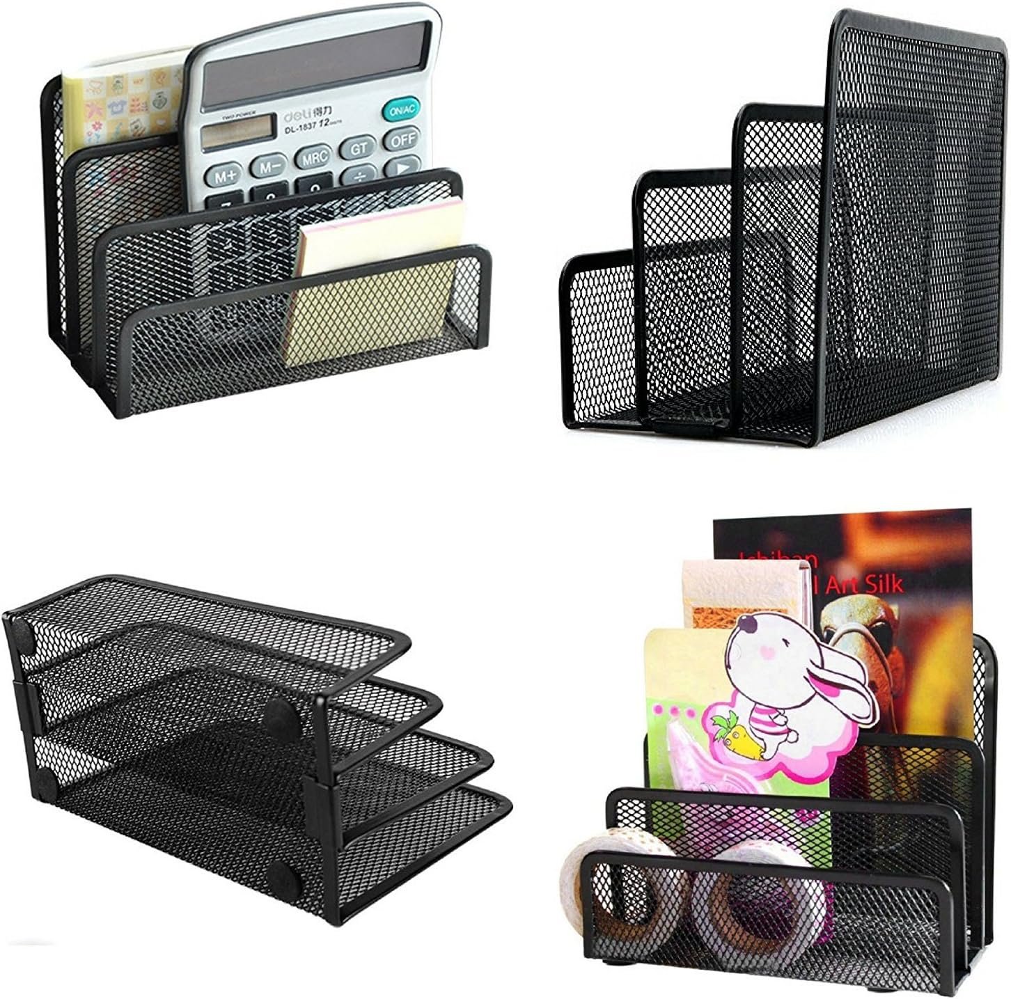 Black Metal Organizer Bins for Bookkeeper - 1 Piece Storage Solution — image 5