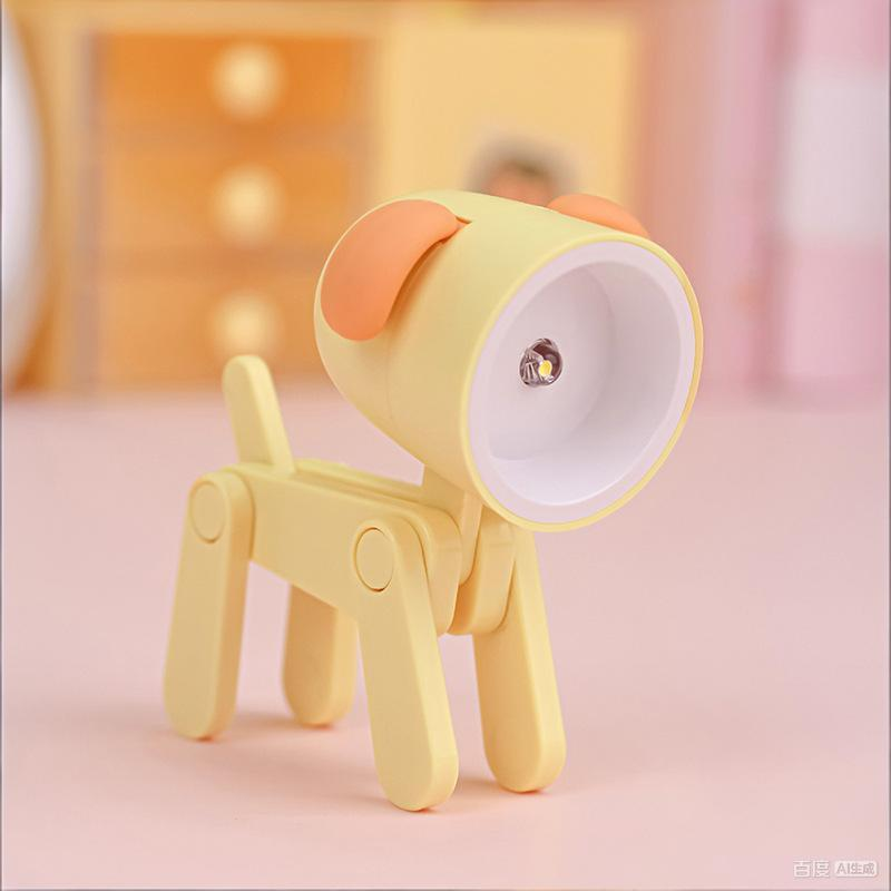 Bendable Animal Night Light 3-Pack – Mini LED Desk Lamp with Warm White Glow | Choose Your Color | Posable Joints for Kids, Students, Bedside & Gifts(yellow)