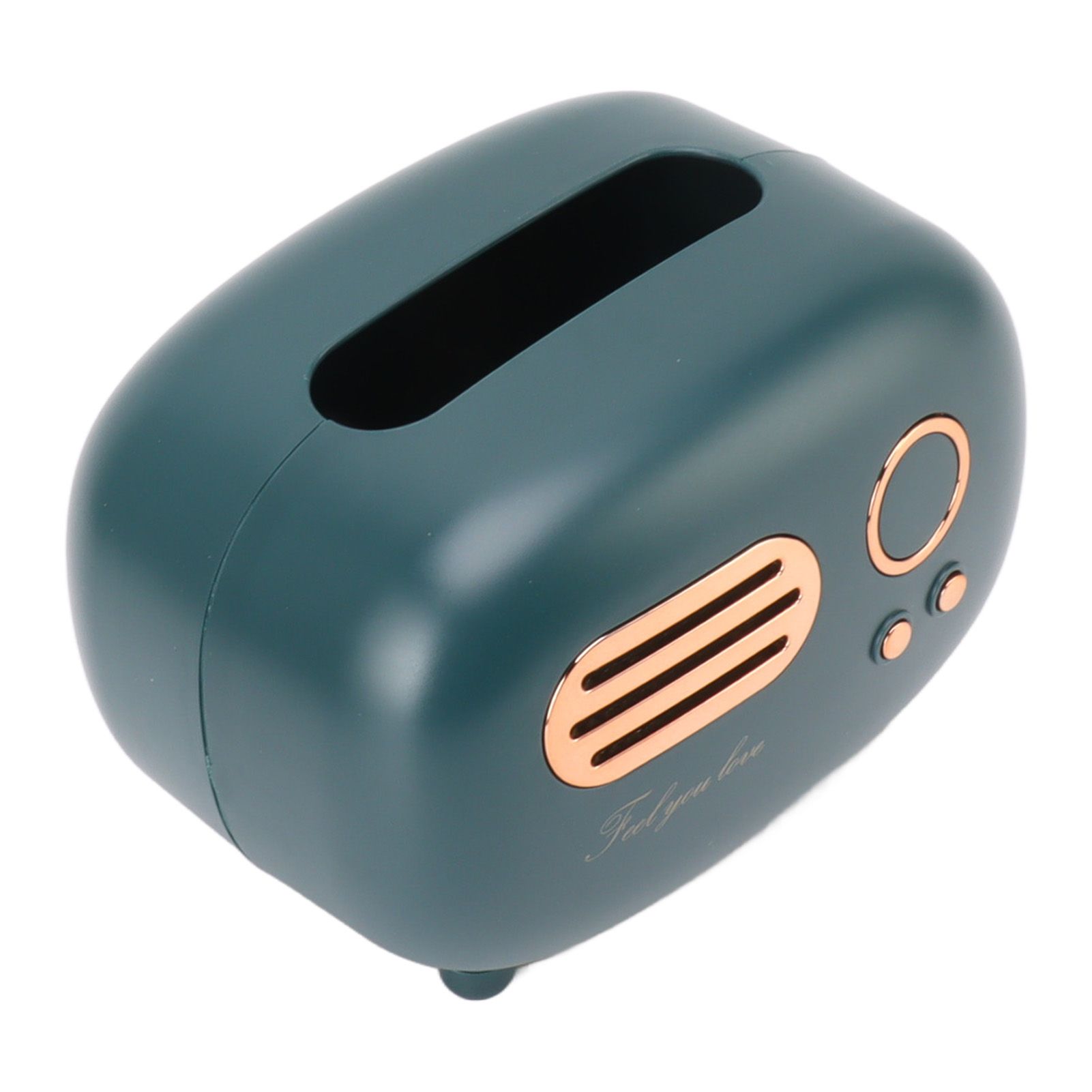 Retro Radio Shape Tissue Cover Box Vintage Radio Tissue Box for Bathroom Living Room Bedroom Nightstand Desk Table Green โ image 6