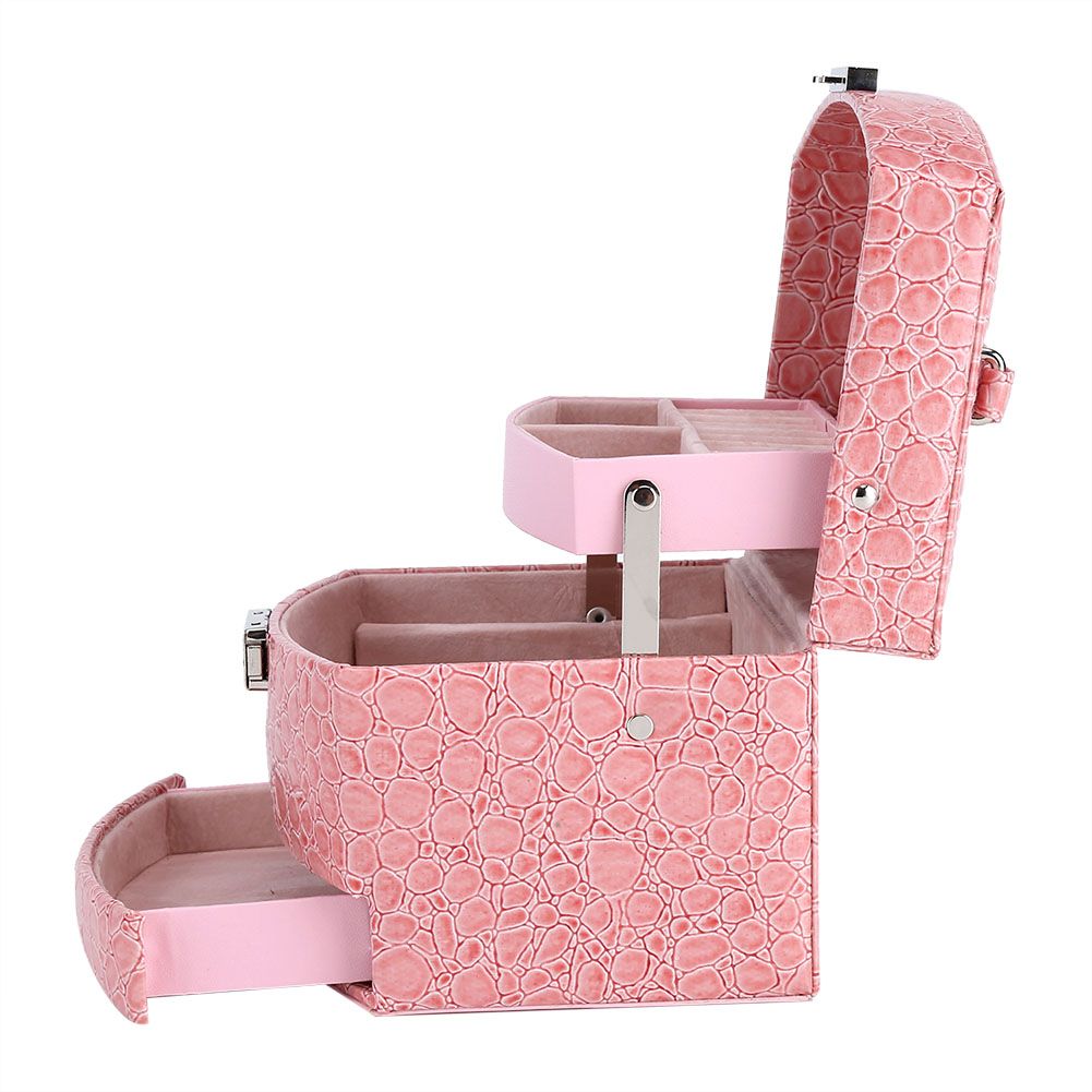3 Layers Jewelry Necklace Ring Storage Box Case Lady Gift Home Supplies โ image 5