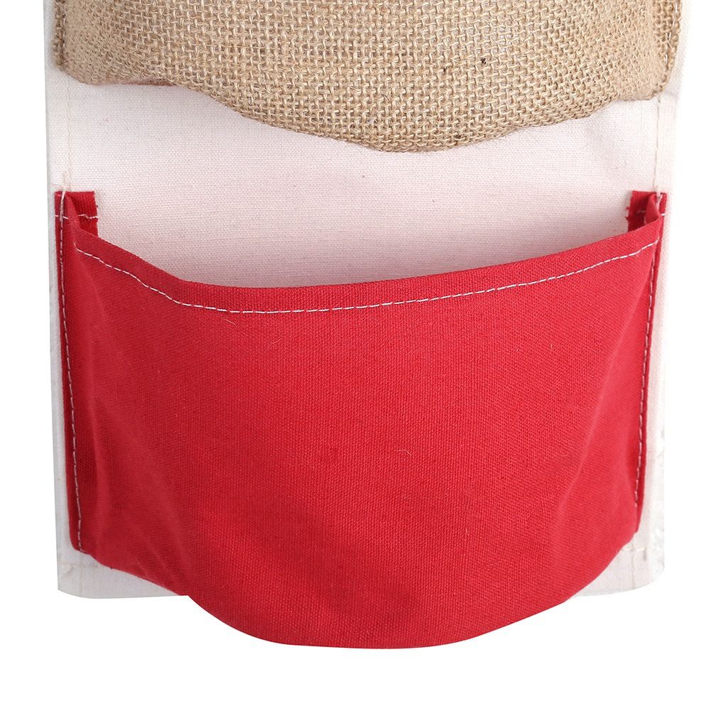 3Layer Linen Storage Bag Wardrobe Hanging Bag Wall Pouch Toys — image 6
