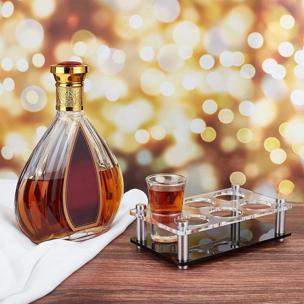 6 Shot Glasses in Assembled Acrylic Tray, Crystal Tasting Cup for Spirits, Beers and Wines, Novel and Easy-to-Use Tool Make โ image 4