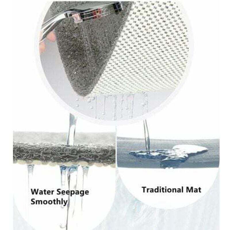 Shower Mat For Indoor Shower, Non-Slip Loofah Bath Mat, Anti-Mold, Anti-Bacterial, Soft Pvc Bath Mat For Bathroom, Wet — image 3