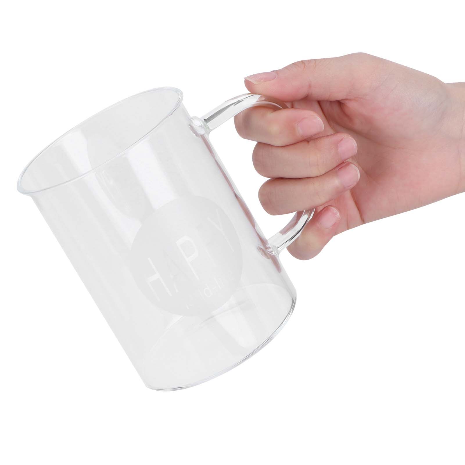 350ml Coffee Cup Transparent High Borosilicate Glass Mug with Handle for Milk Tea Beverage β image 3