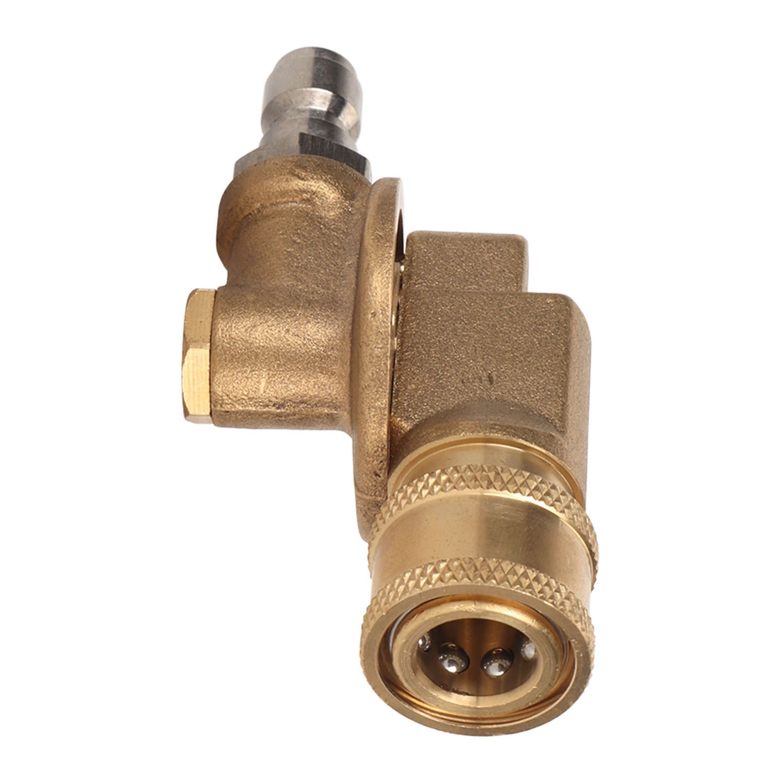 Quick Connecting Pivoting Coupler Attachment 1/4in for Pressure Washer Nozzle Adjustable 4500psi Garden Supplies 7 Level — image 4