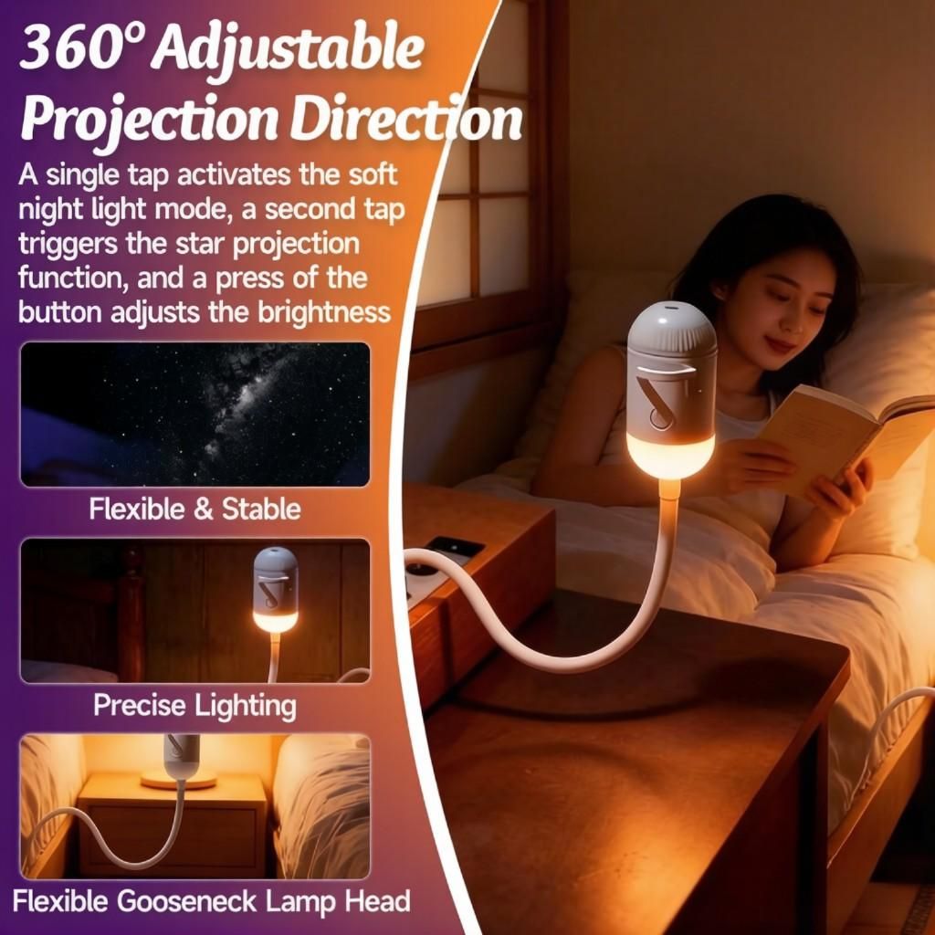24 Slides Projector Lamp 2-in-1 USB Starry Sky Mood Light Portable LED — image 6