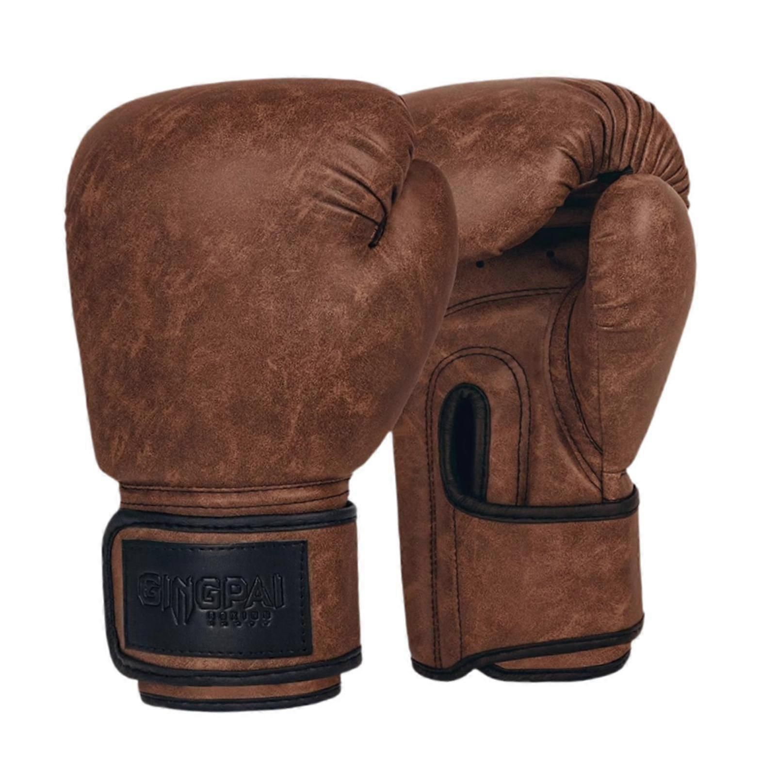 Boxing Gloves for Men Women Sparring Gloves for Exercise Home Gym Kickboxing - Dark brown 12oz โ image 3