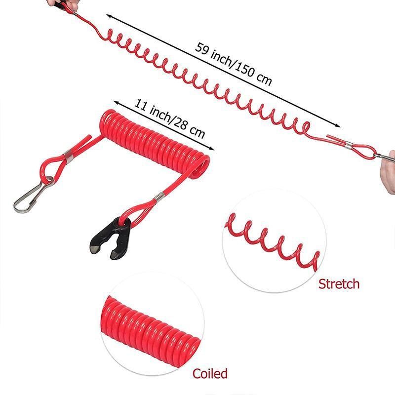 Boat Outboard Engine Motor Kill Stop Switch Emergency Tether Lanyard For Yamaha โ image 5