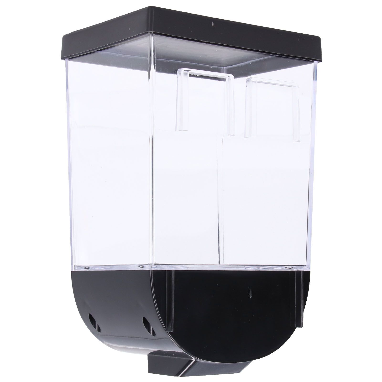 Square Dry Food Dispenser Wall Mounted Grain Storage Container Laundry Bead Cereal Dispenser for Kitchen1L — image 4