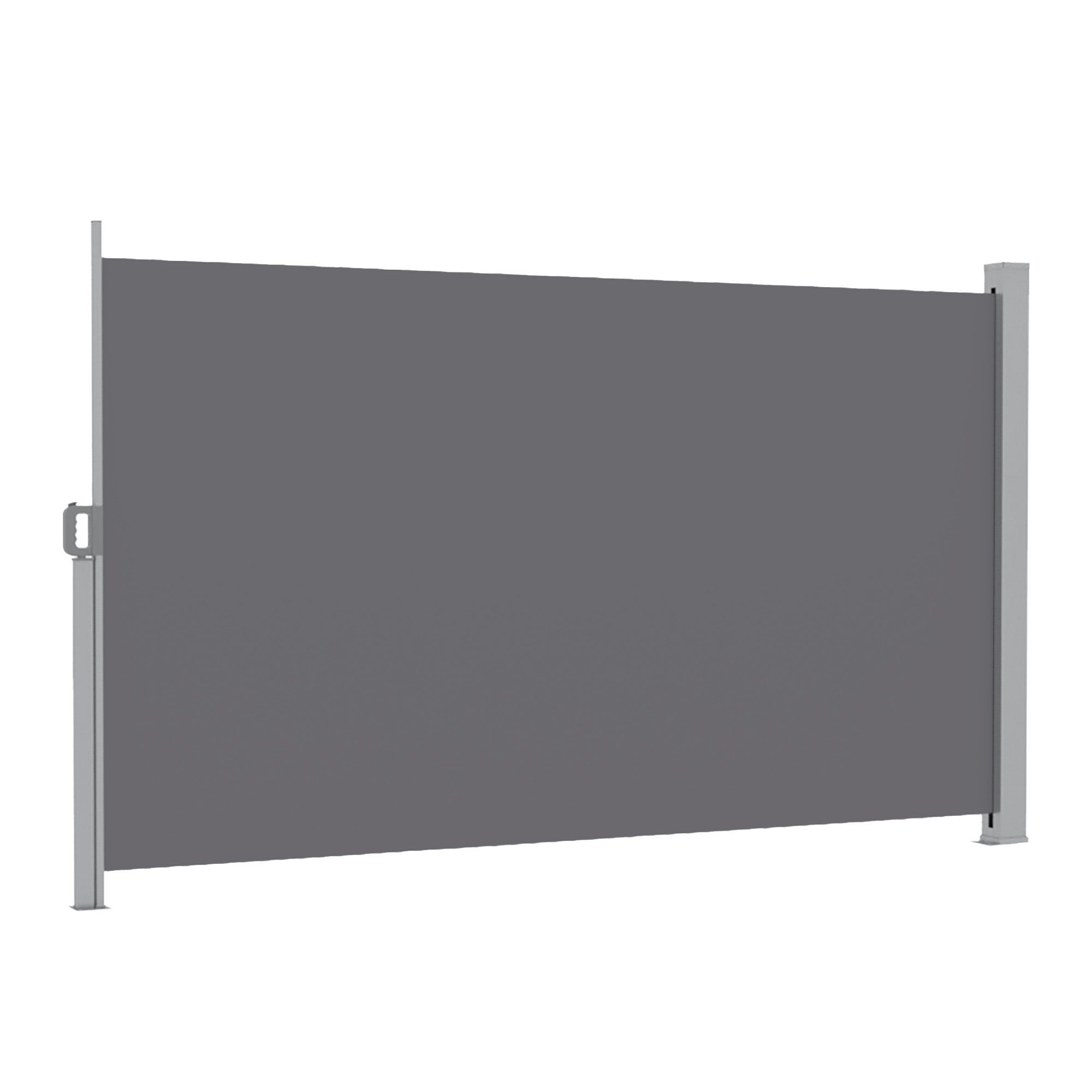 Instahut 1.8 × 4M Side Awning Retractable Privacy Screen Outdoor Sun Shade Grey — image 4
