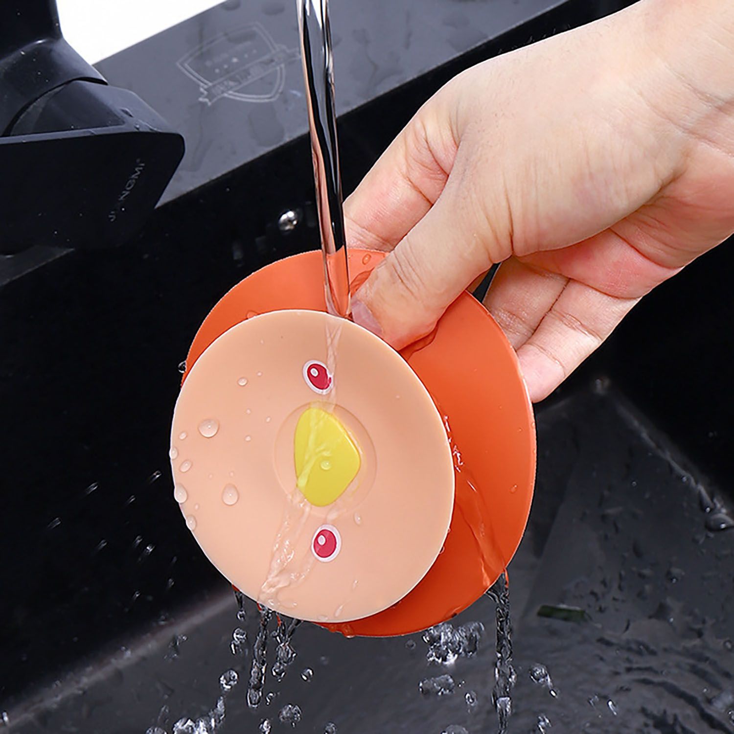 2pcs,Silicone bathtub Drain Stopper, Shower Drain Hair Catchertub Stopper, Bath Tub Drain Strainers, Suit for Bathroom Bathtub & Kitchen — image 5
