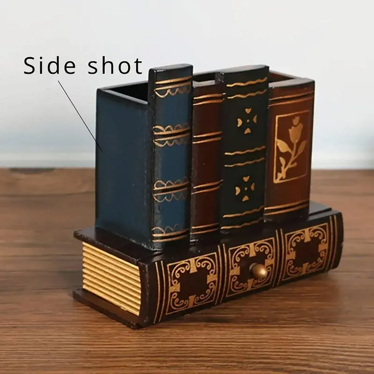 European Retro Pen Holder Creative Desktop Storage Box Office Decorations Gift — image 5