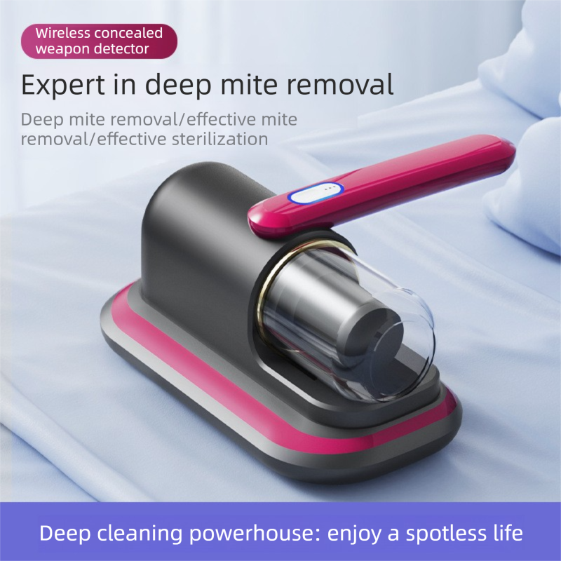 2-piece Home Cleaning Bundle - Red UV Mattress Mite Vacuum Cleaner & White Cordless Handheld Stick Vacuum Set, Wireless Rechargeable Home Car Pet Hair Cleaning — image 2