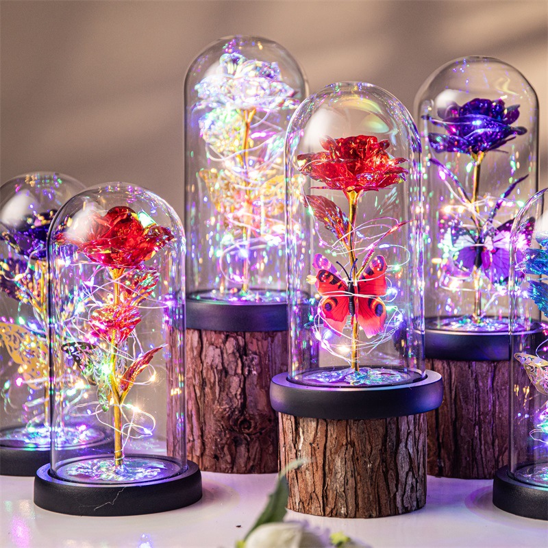 Purple & Silver Butterfly Lantern - Festive Decorative LED Light — image 2
