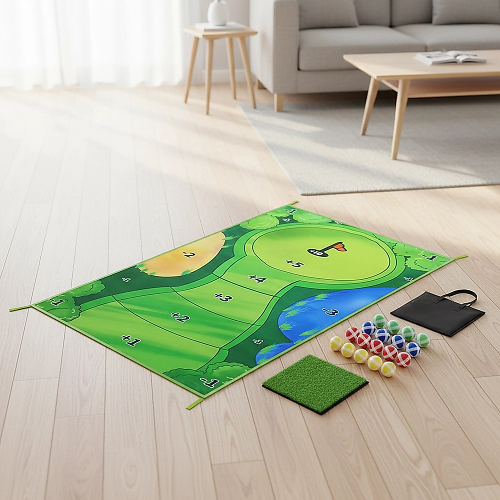 Casual Indoor Golf Putting Practice Set Golf Party Game Mats — image 5