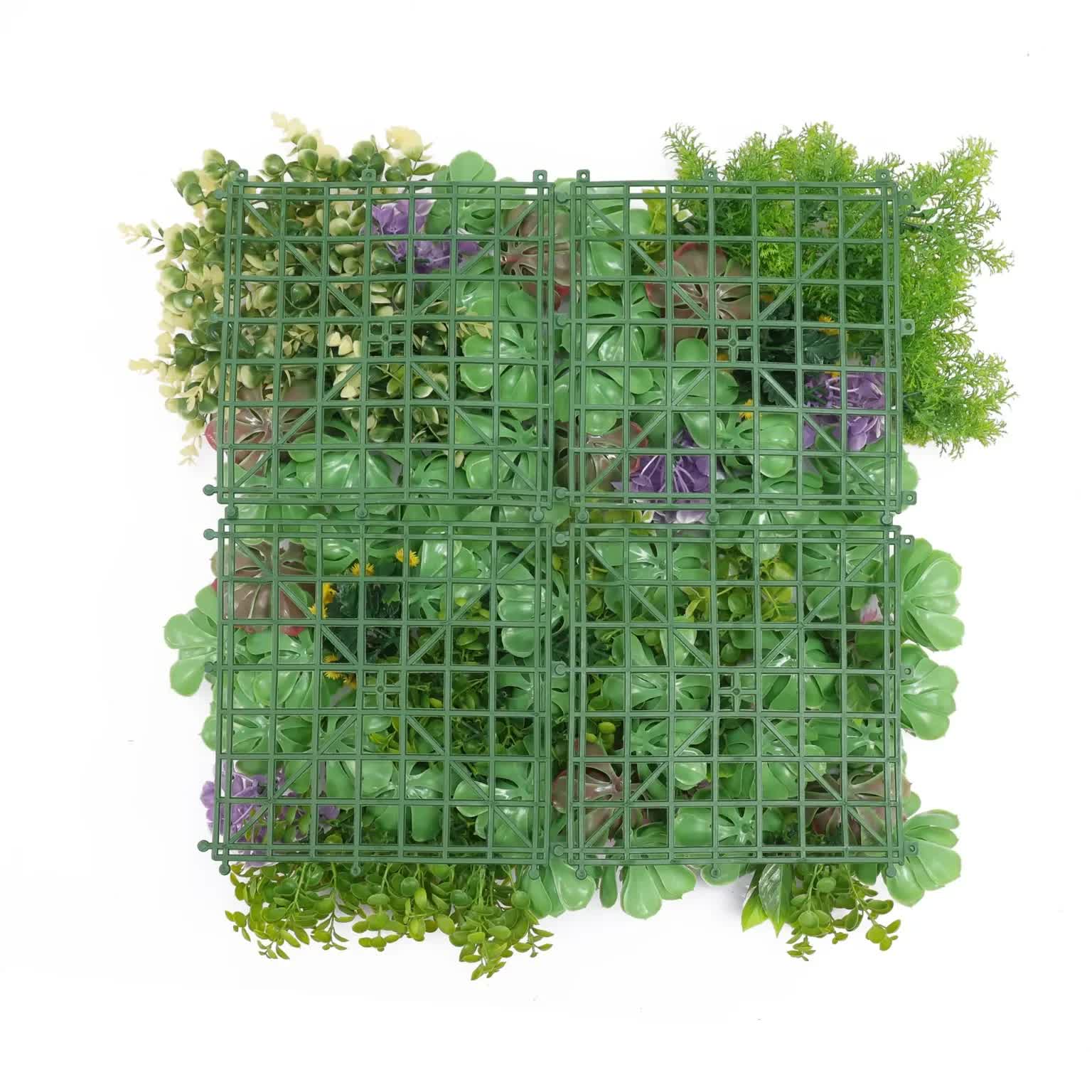 Artificial Dense Succulent Green Wall / Vertical Garden Panel 50cm x 50cm UV Resistant โ image 3