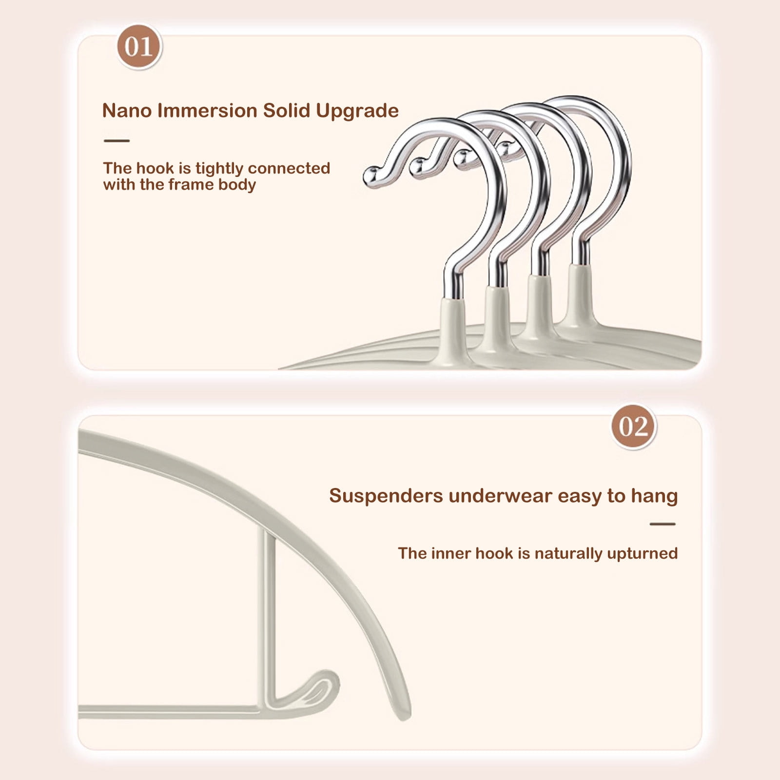 Premium Velvet Hangers, Heavyduty- Non Slip No Shoulder Bump Suit Hanger - Chrome Hooks,Space Saving Round Clothes Hanger for — image 6