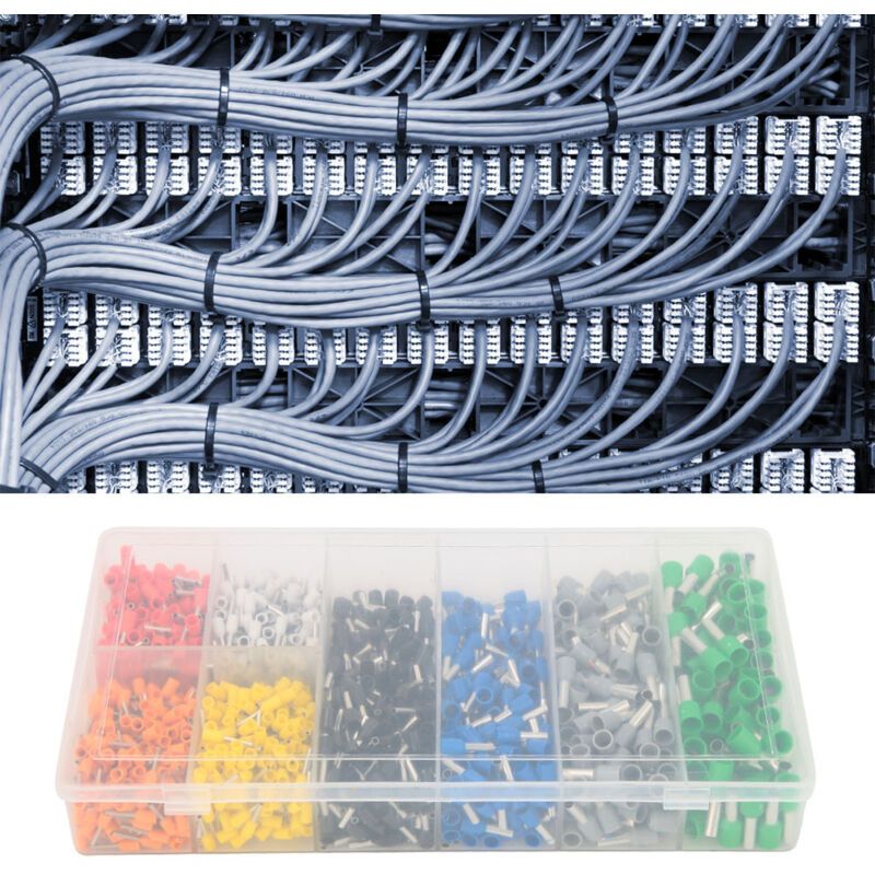 1200 Pcs Box Pre Insulated Ferrule Crimp Tube Terminal Wire Connector — image 4