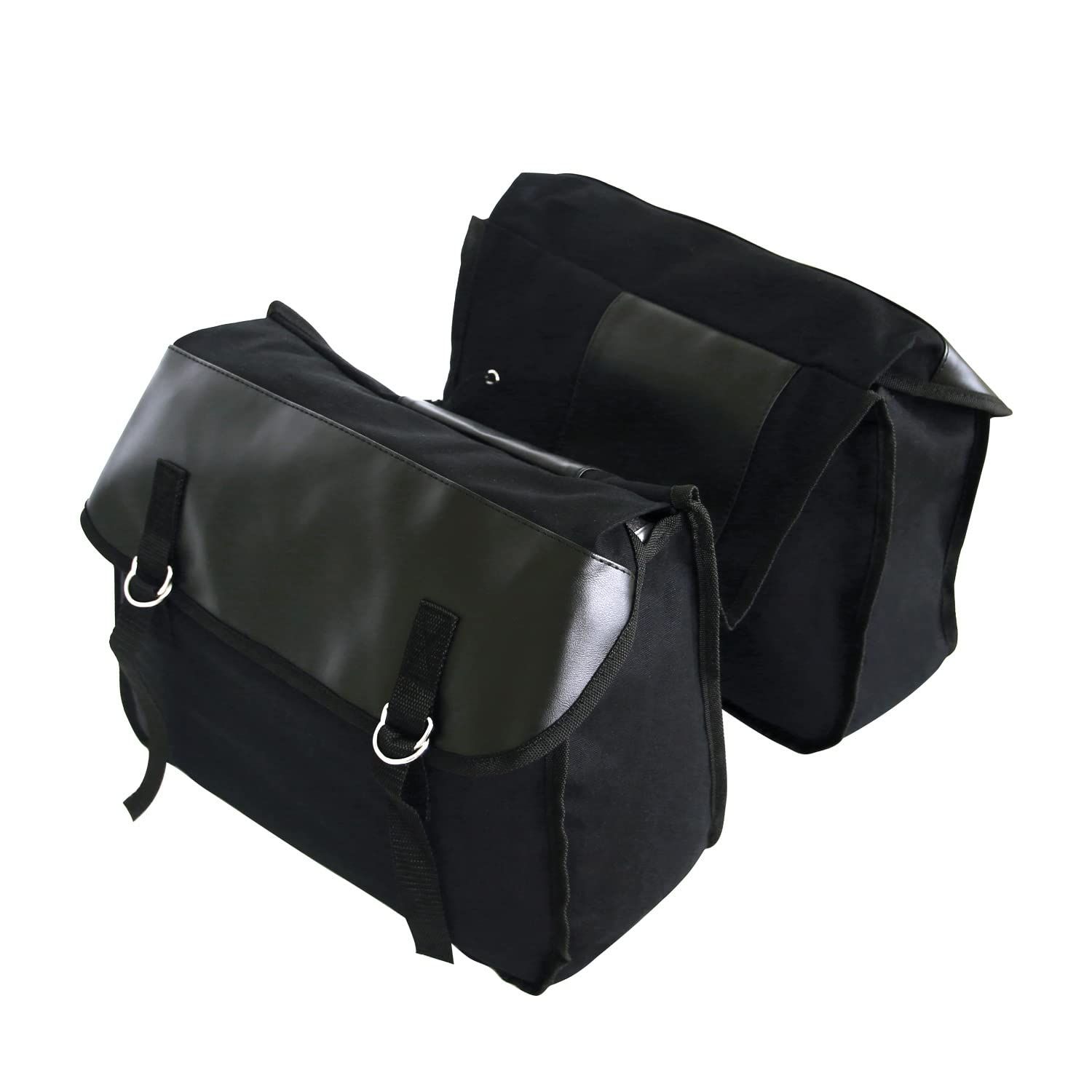 Bike Bags Canvas Cycling Equipment Pack Multifunctional Messenger Rear Seat Trunk Carrier Bag Bicycle Shelf Pack Saddle (Black) โ image 4