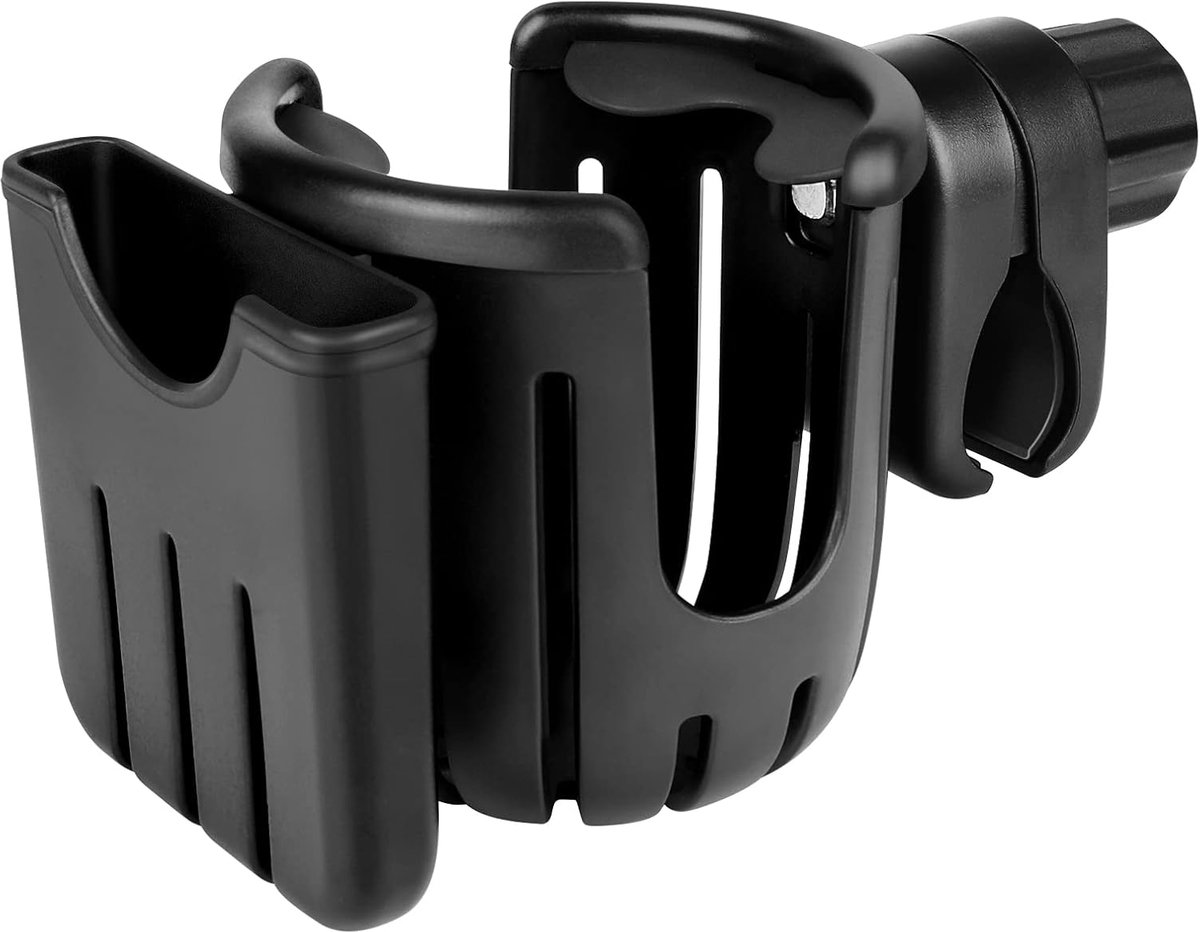 Stroller cup holder - Bicycle cup holder - Universal cup holder - 2-in-1 cup holder and phone holder - Suitable for strollers, bicycles, walkers, and