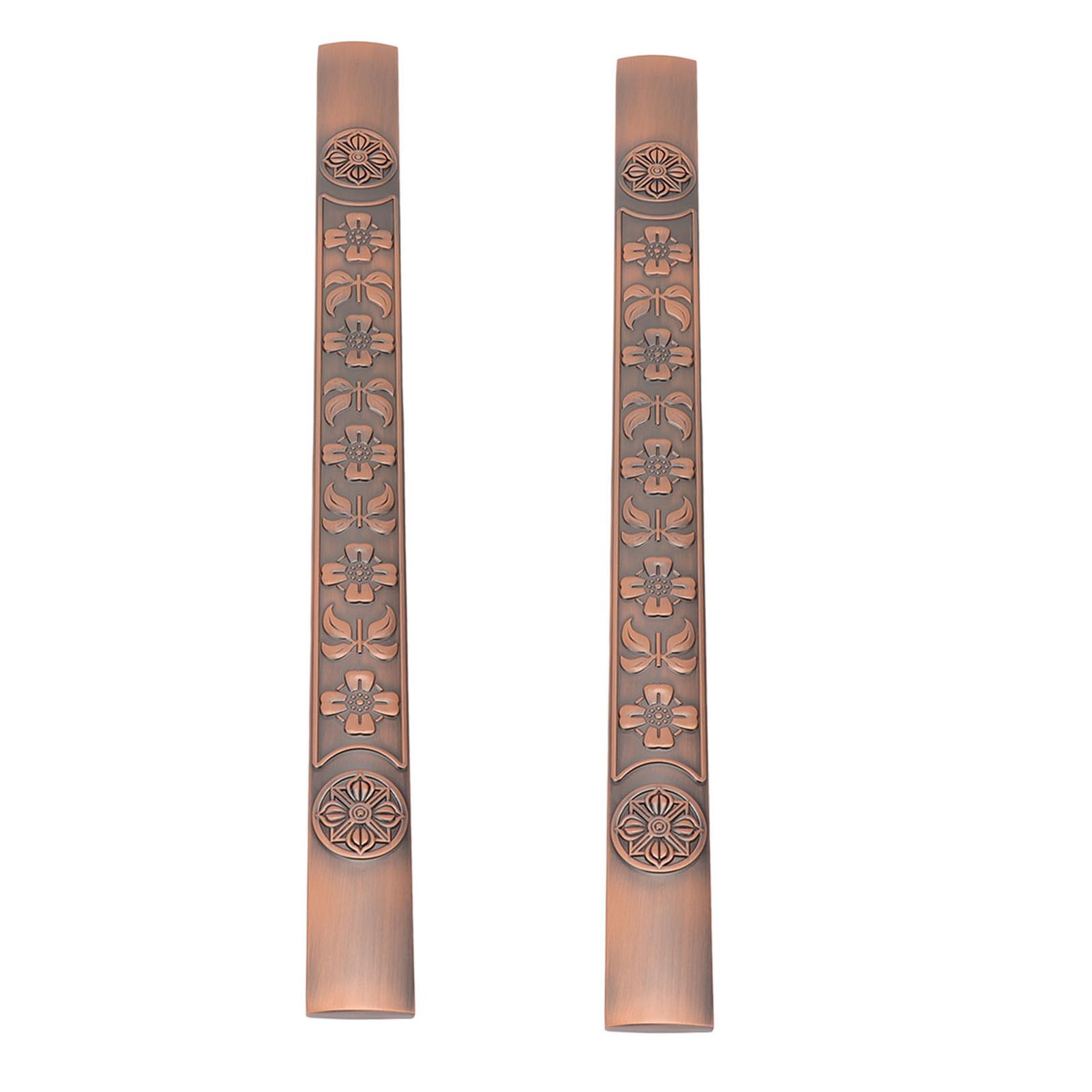 2Pcs Retro Push Door Handles Zinc Alloy European Vintage Door Pull Handle for Kitchen Bathroom Cabinet Doors Red Retro โ image 3