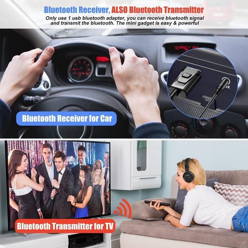 2 in 1 Bluetooth 5.0 USB Audio Transmitter Receiver with 3.5mm AUX Adapter โ image 5