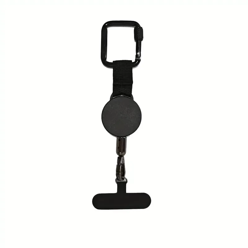 ABS alloy retractable anti-theft tether, 60-70cm steel cable, hang phone & keys, must-have anti-loss gear!/PINK — image 4