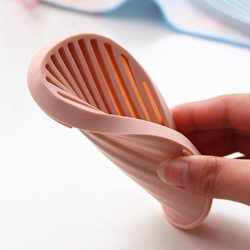 Silicone Soap Saver Pad – Non-Slip Silicone Soap Holder Tray – Black — image 3