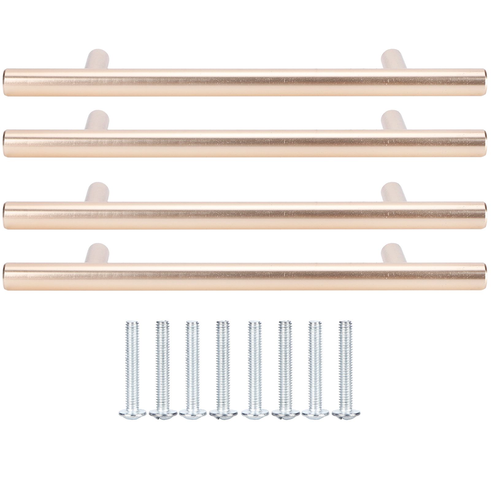4Set Door Handle Aluminum Alloy Gold Drawer Pull Handles Cabinet Wardrobe Closet HardwareHole Distance 96