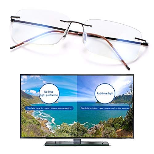 Rimless Progressive Multifocus Reading for Women Men Unisex Rectangular Eyewear Magnification Presbyopia Eyeglasses — image 5