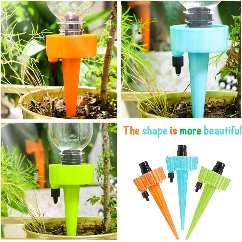 6PCS Automatic Plant Waterer Stakes Plant Vacation Self Waterer Devices for Outdoor Indoor Vacation Potted Plant Watering — image 3