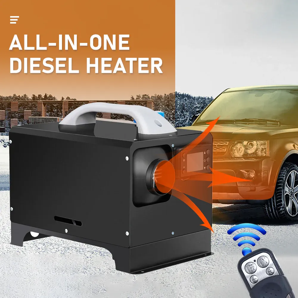 Diesel Air Heater 12V 8KW Tank Portable Heater Thermostat With Remote Control and LCD Display for Car Truck Boat RV Campers Caravan Motorhome — image 5