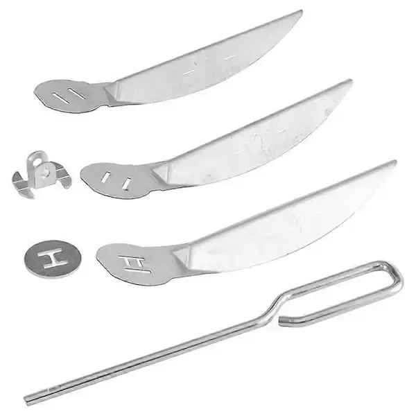18.5 Inch Grill One-Touch Cleaning System Kit, Metal Replacement Parts for Charcoal Kettle Grills and Smokers, Silver