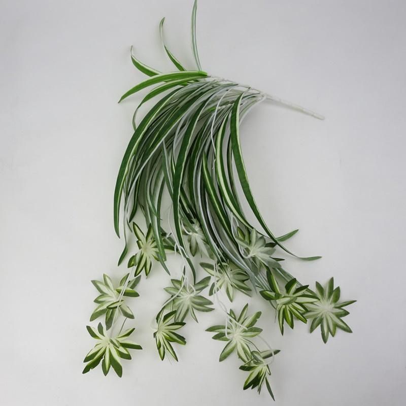 Artificial Chlorophytum Plant Wall Hanging, Green PVC, 65cm, Living Room Decoration, Fake Flower Simulation, Rattan Origin: China — image 5