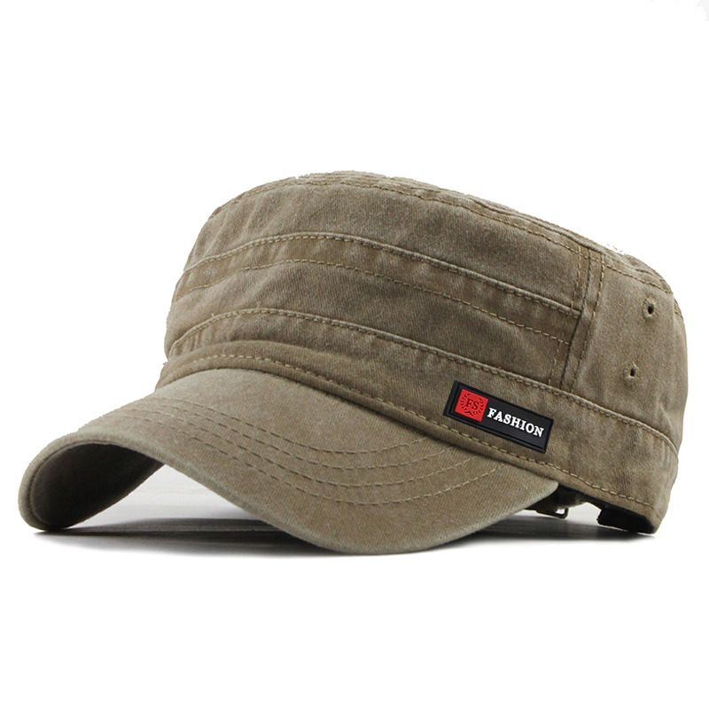 Xu Guan Washed Cotton Baseball Cap Adjustable Sunshade JX-5366 Army Green — image 5