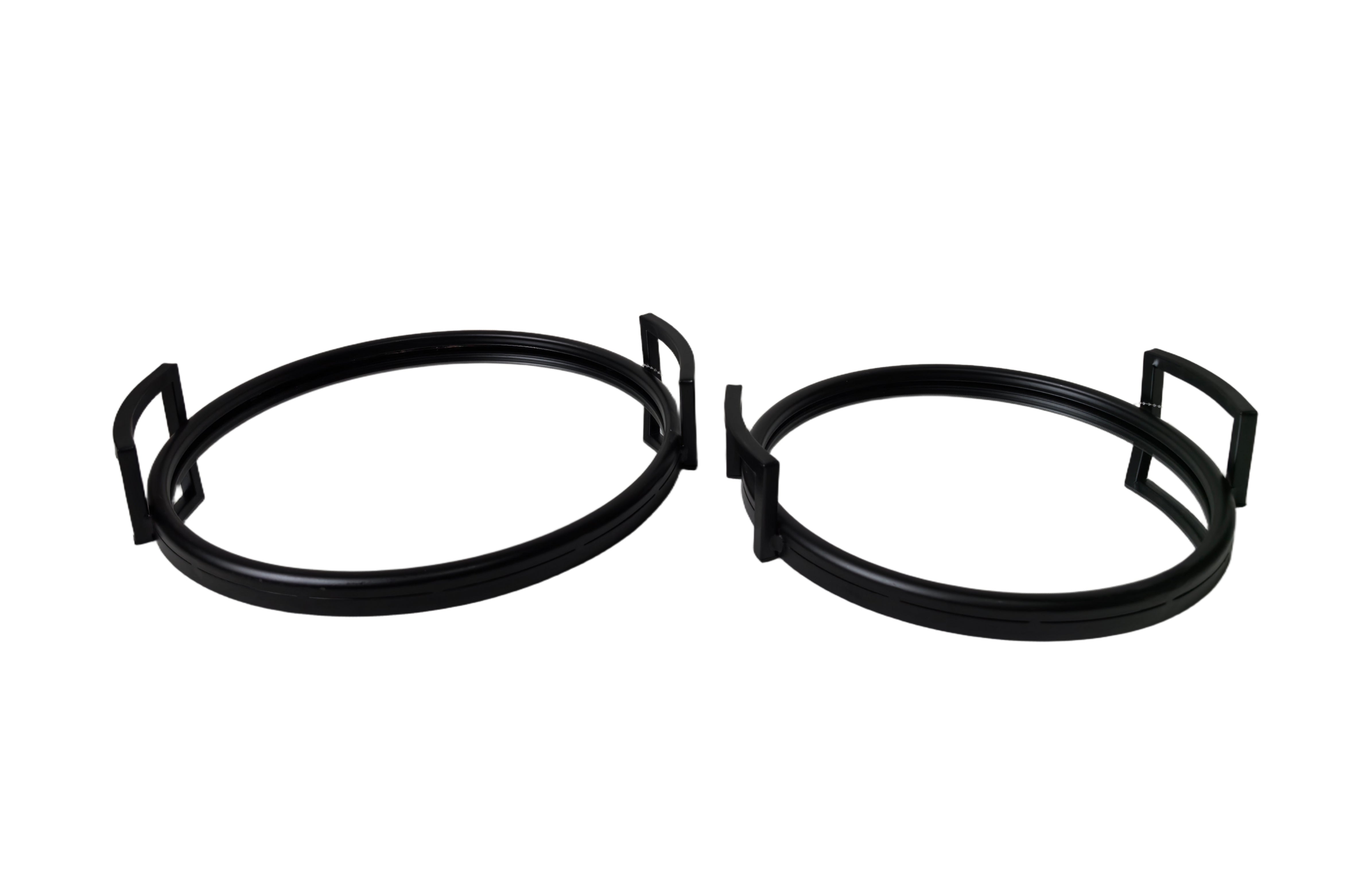 Eliza Round Tray - Set of 2 - Black