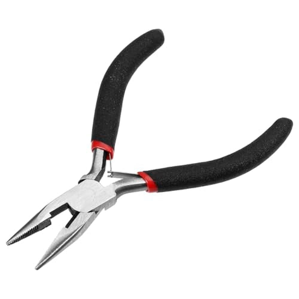 Hair Extension Pliers Hair Extension Beads Kit Black Pliers Hairs Pull Through Tool for Professional Hairs Styling Tools Accessory