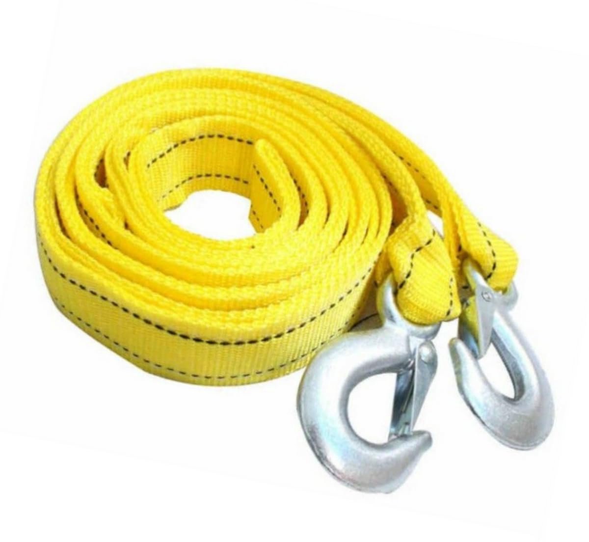 Tow rope Tow strap Tow rope car - 4 m 5000KG - nylon and steel - yellow โ image 6