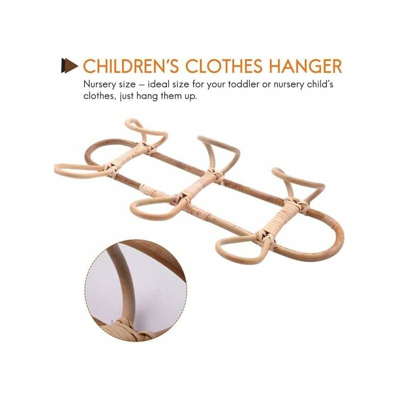 Rattan Wall Hooks Wall Coat Rack Wall Hook For Kids Clothes Hats And Clothing — image 4