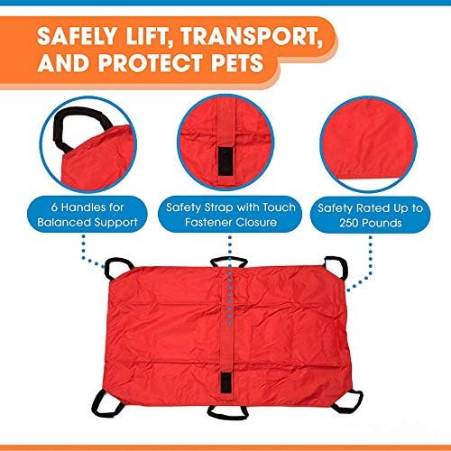 Transport Stretcher for Dogs - Emergency Animal Carrier with Safety Strap - 250 Pound Weight Limit - Pet Stretcher — image 5