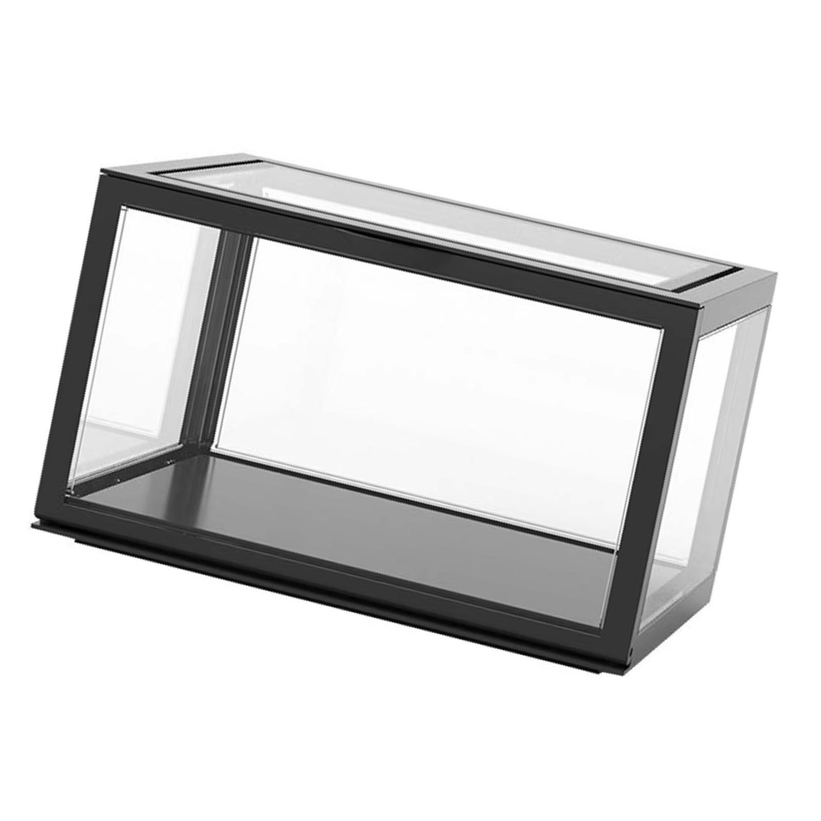 Figure Organizer Desktop Doll Acrylic Display Cabinet High Transparency Sealed Dustproof Show Case Black โ image 4