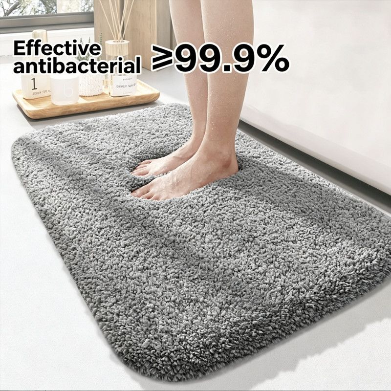 Ultra-soft and absorbent bathroom mat | 3.5cm thick, antibacterial and non-slip TPR material, machine washable, quick-drying, suitable for showers, bathtubs — image 2