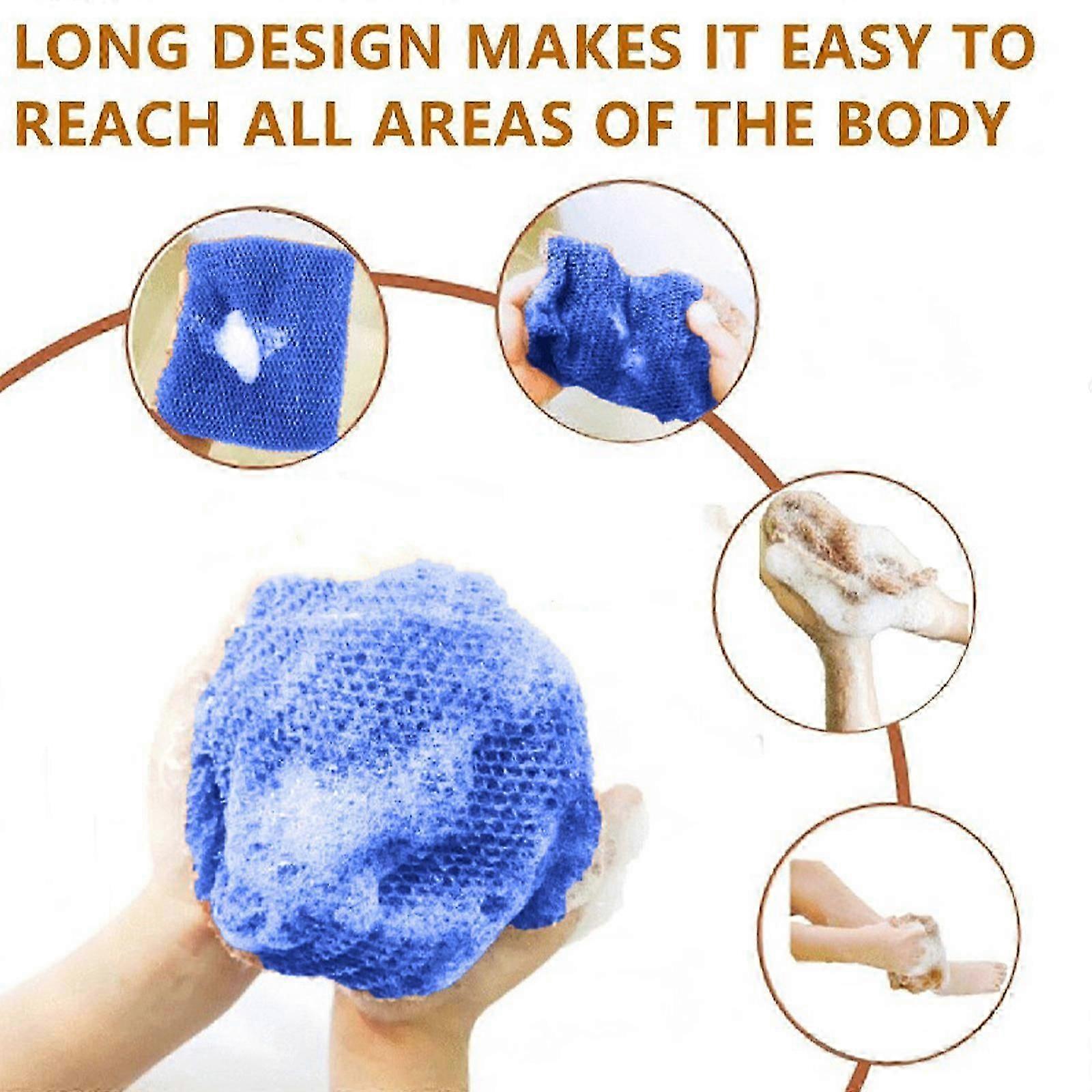 African Net Sponge, Exfoliating Bath Scrubber Long Net โ image 3