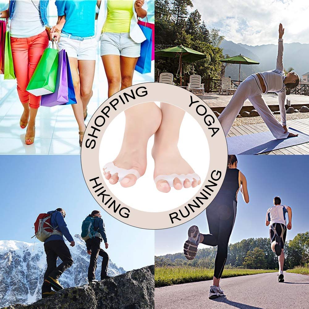 Gel Toe Separator, Toe Spacers Rubber Toe Stretchers Used for Sports Activities, Yoga Practice & Running for Men (1 Pair) โ image 2