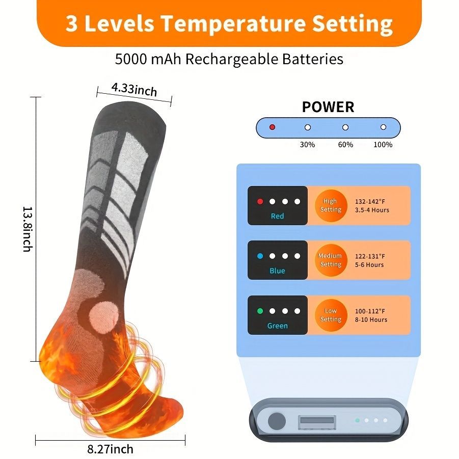 heated socks for men — image 3