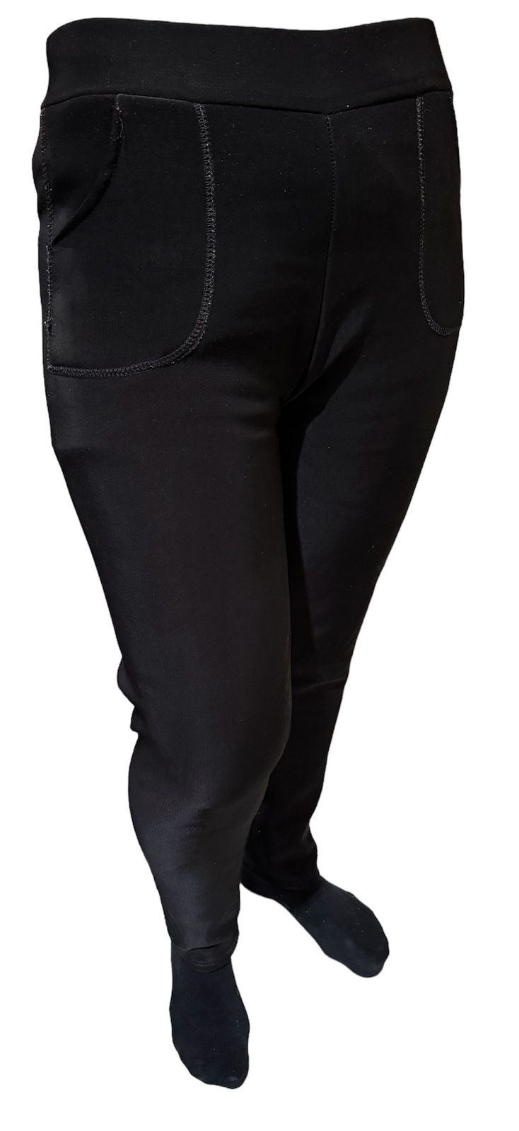 Ladies Fur Lined Thermal Leggings Womens Warm Winter Pants Stretch Skinny Leg โ image 2