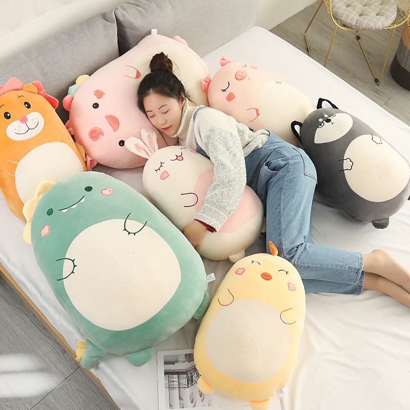 Squishmallow Pillow Doll Kawaii Animal Fat Dinosaur Pillow Plush Unicorn Rabbit 80cm-max Rabbit 80cm โ image 4
