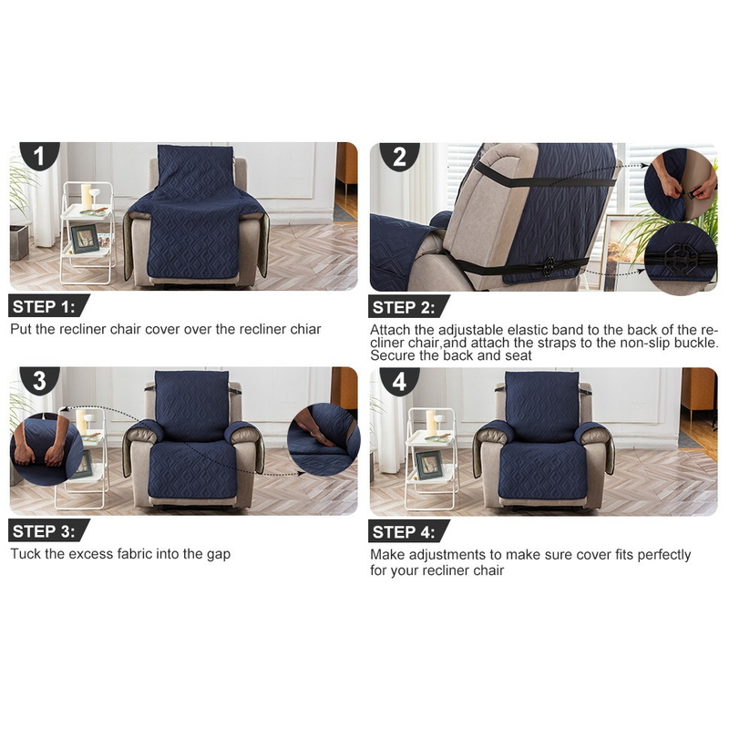 Waterproof and Non-Slip Single Sofa Cushion, Pet-Resistant and Washable Sofa Cover - Brown โ image 4