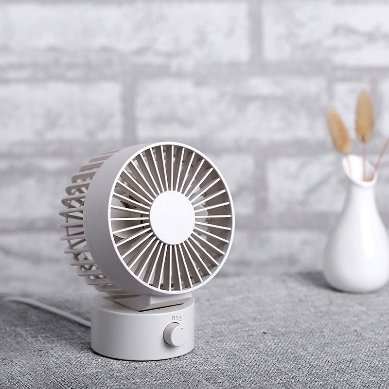 Desk Fan, Small Oscillating Fan for Bedroom, Table Fans Quiet,Desk Air Circulator Fan with 3 Speeds, Time, Rechargeable Fan-2pcs — image 4