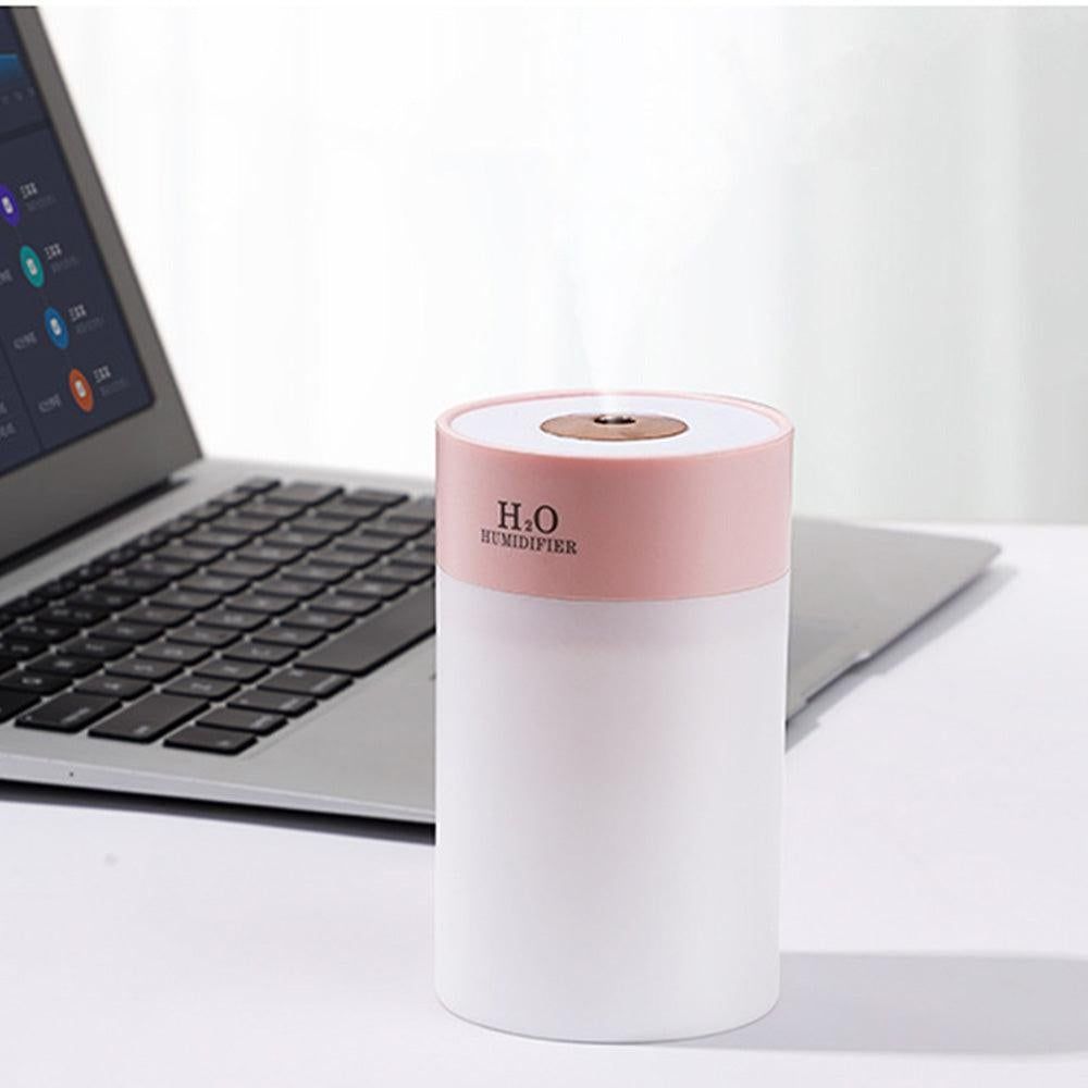 Colorful LED Humidifier with Night Light for Home and Bedroom Use Pink โ image 4